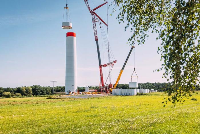 baustelle windpark